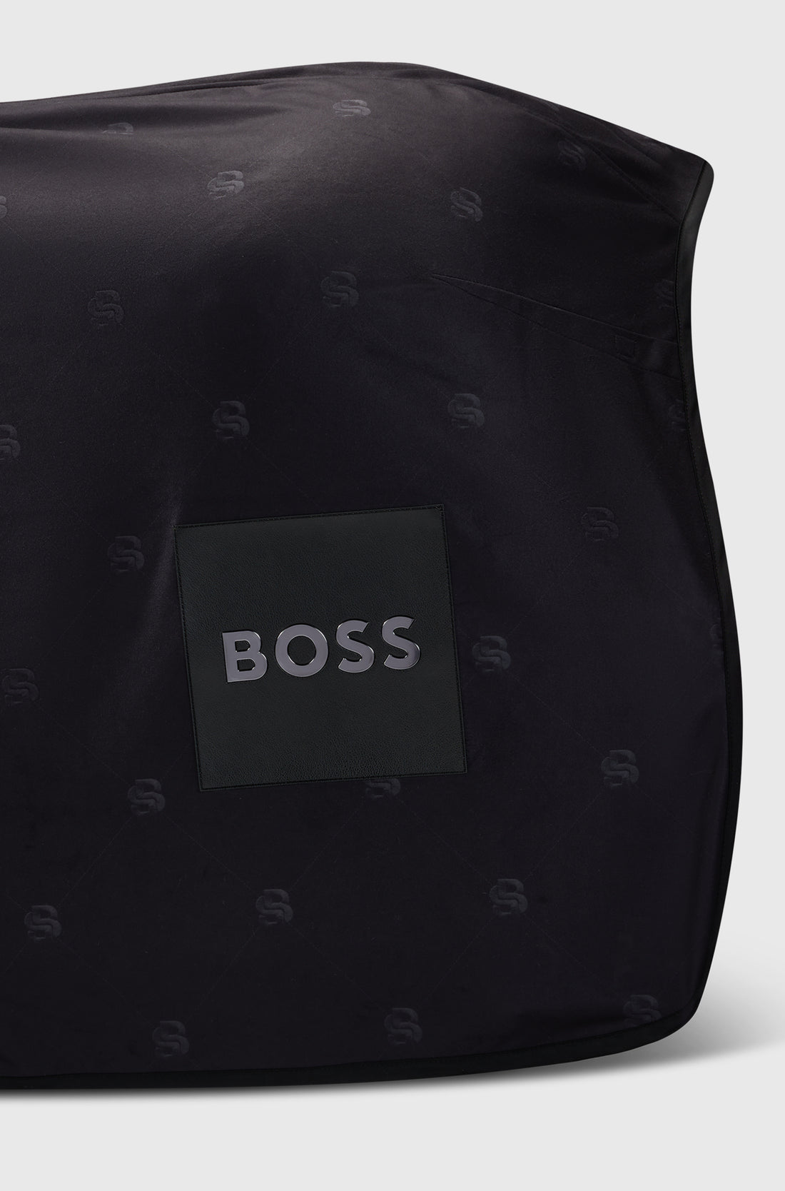 Boss Equestrian Fleece Rug Allover Logo Black