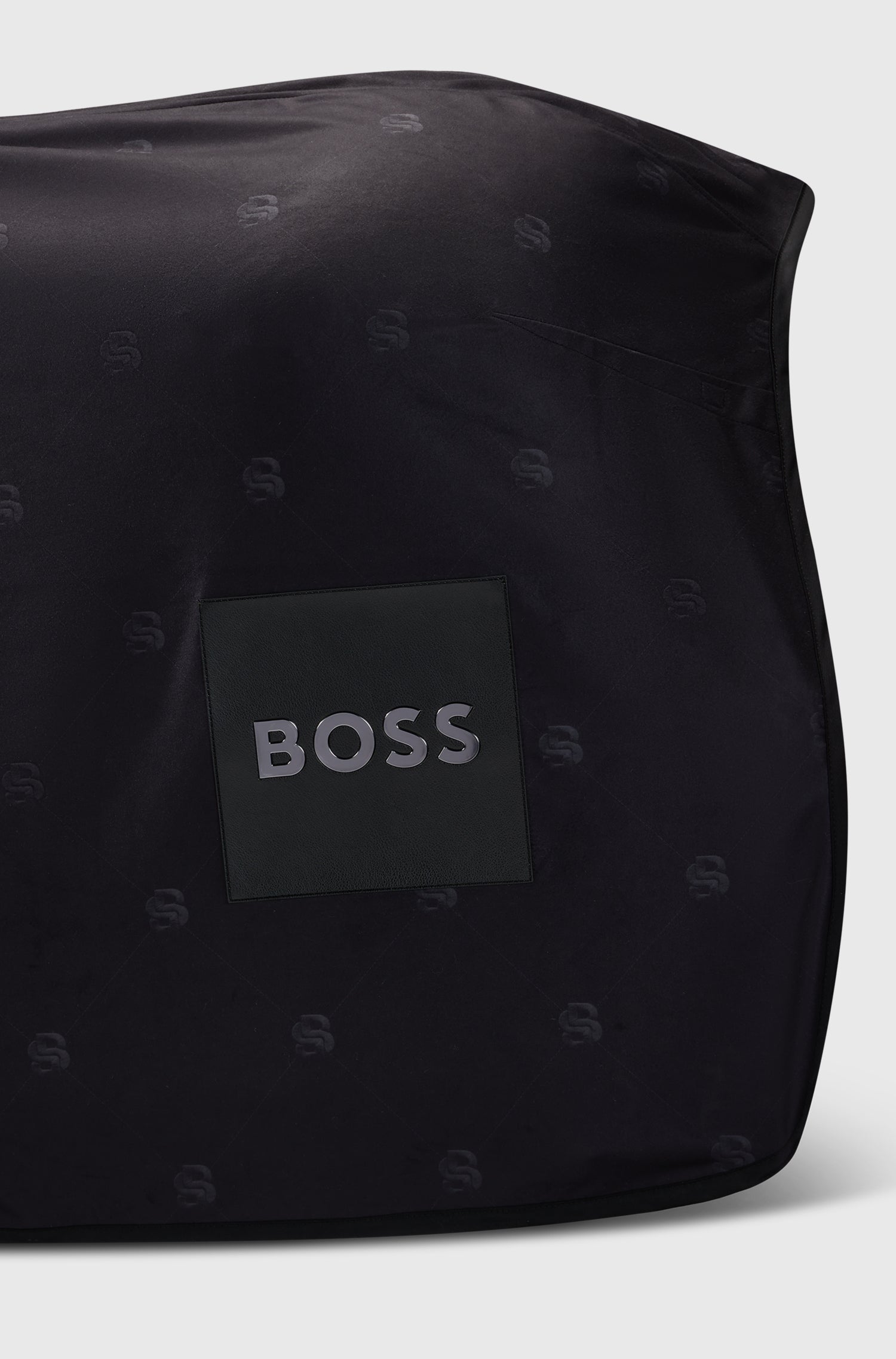 Boss Equestrian Fleece Rug Allover Logo Black