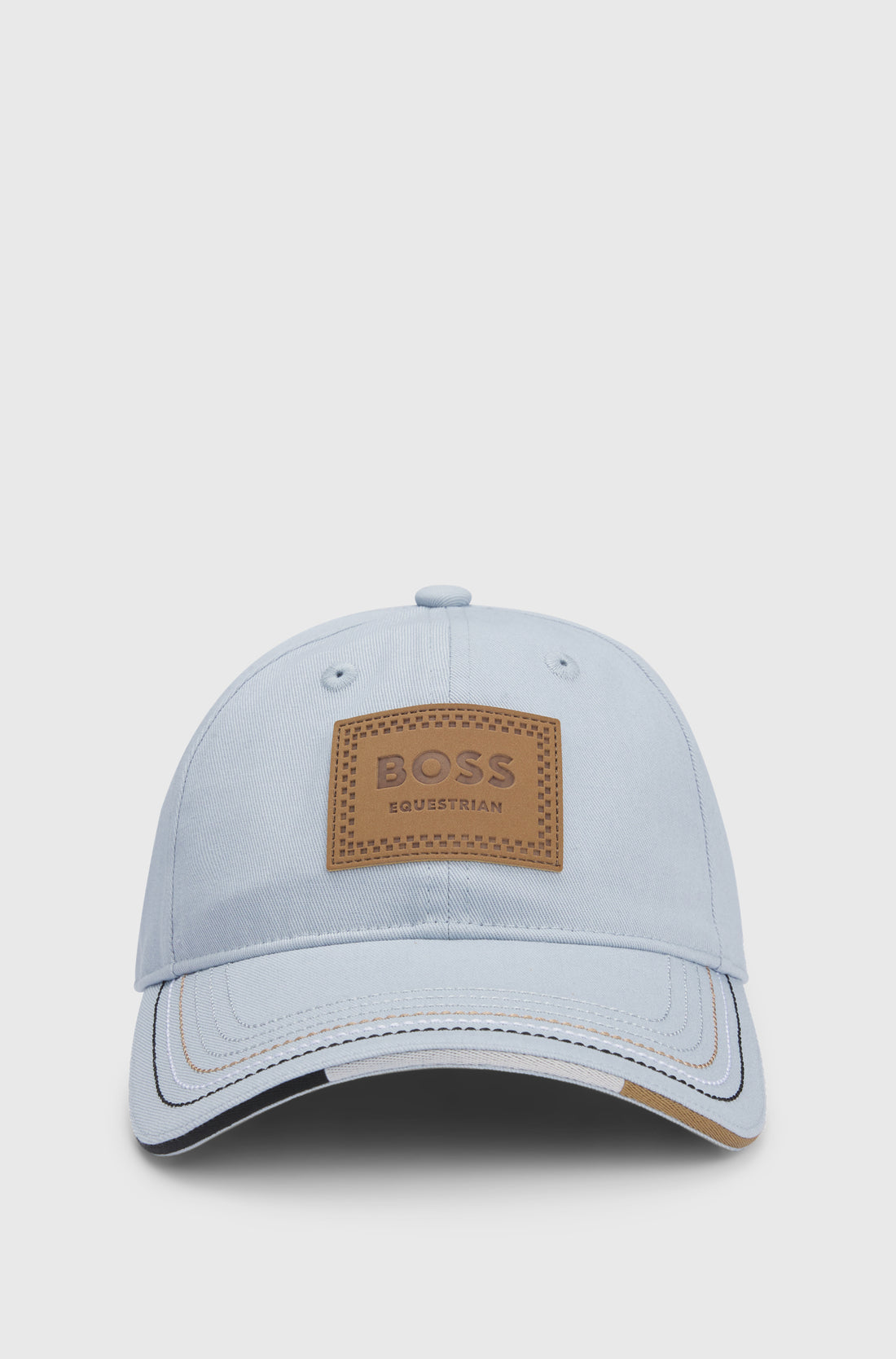 Boss Equestrian Cap Leather Vintage Patch Niagara