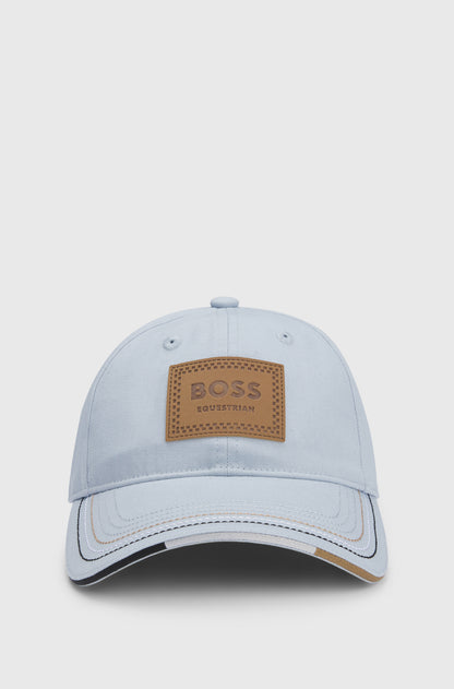 Boss Equestrian Cap Leather Vintage Patch Niagara