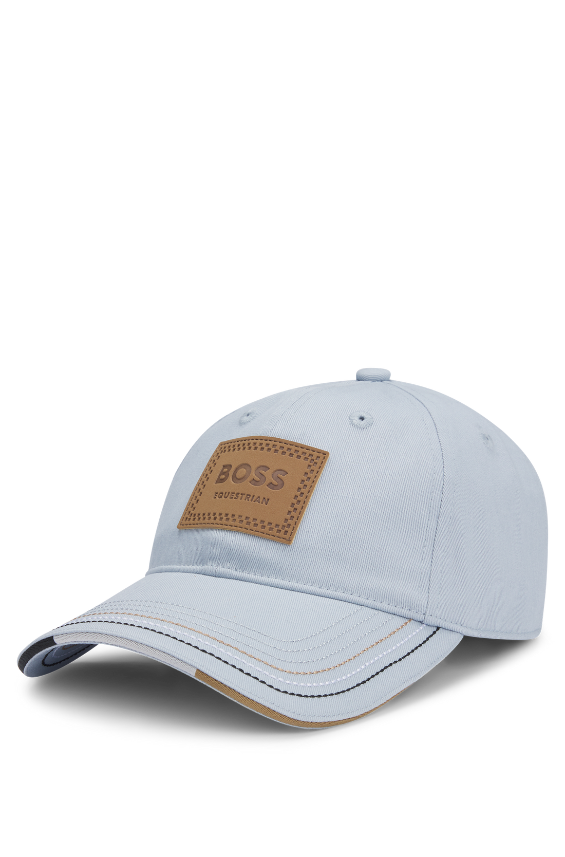 Boss Equestrian Cap Leather Vintage Patch Niagara