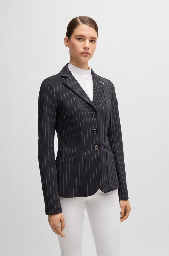 Boss Equestrian Anna Show Jacket Pinstripes Black