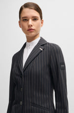 Boss Equestrian Anna Show Jacket Pinstripes Black