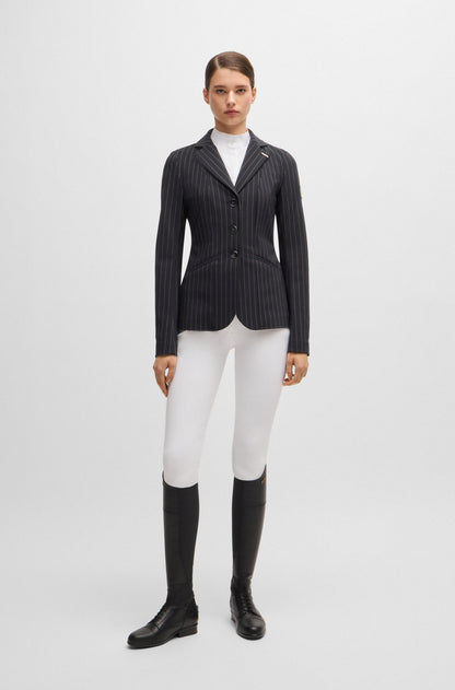 Boss Equestrian Anna Show Jacket Pinstripes Black