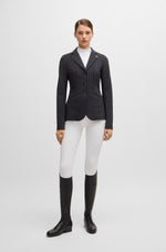 Boss Equestrian Anna Show Jacket Pinstripes Black