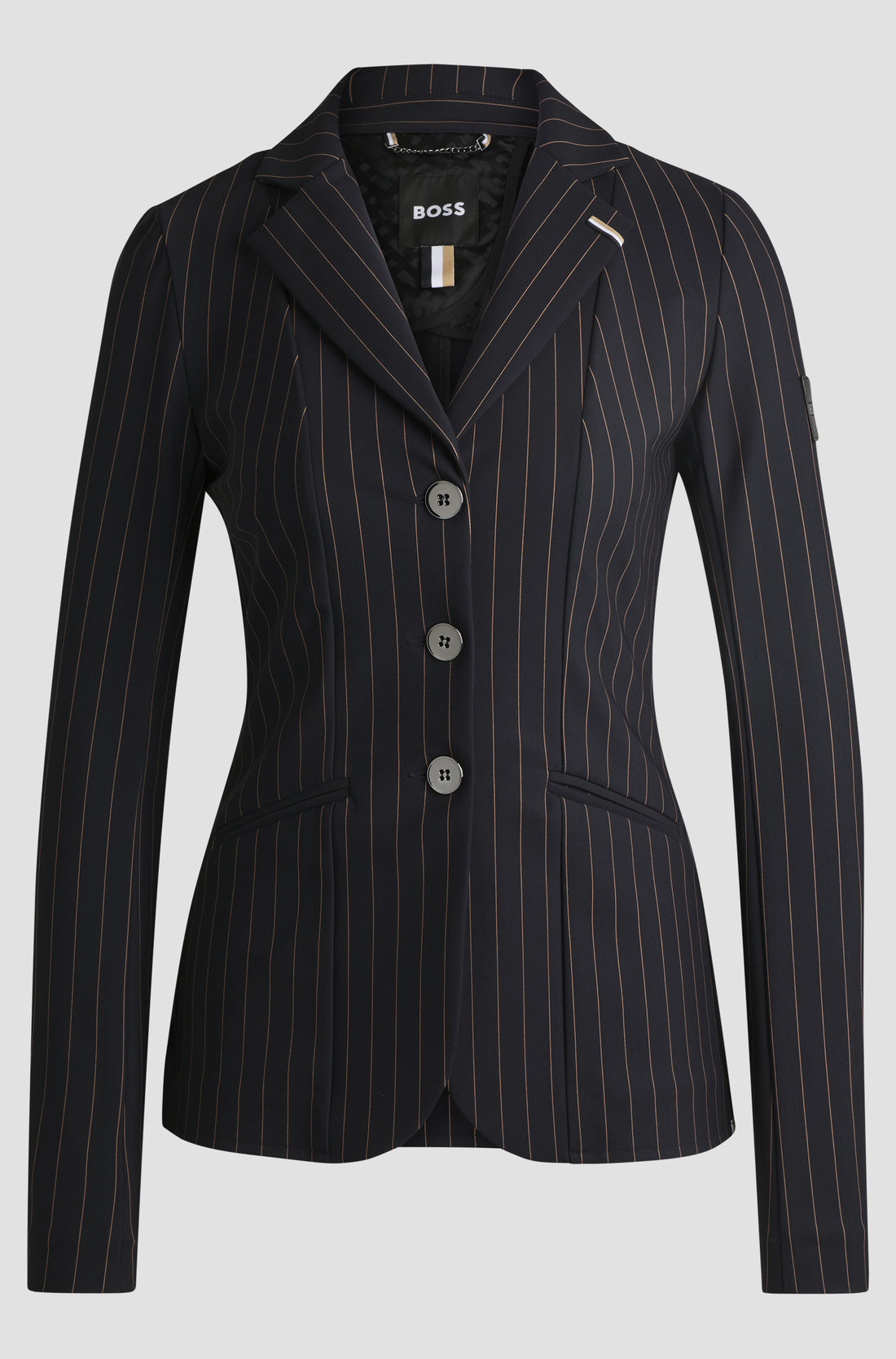 Boss Equestrian Anna Show Jacket Pinstripes Black