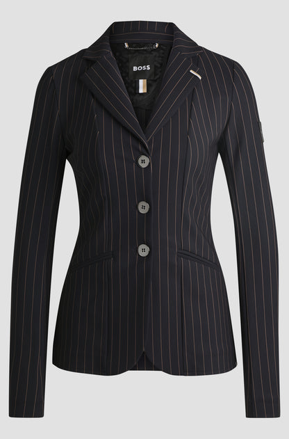 Boss Equestrian Anna Show Jacket Pinstripes Black