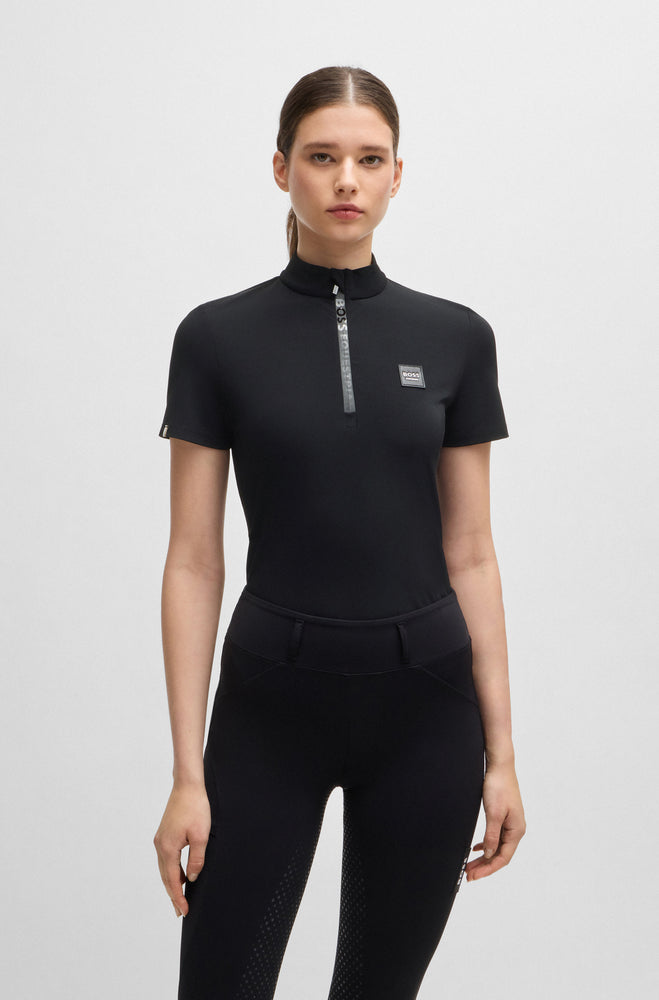 Boss Equestrian Maira Training Shirt Stripes Black