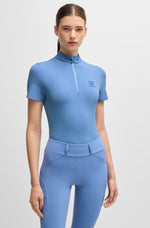 Boss Equestrian Maira Training Shirt Stripes Riviera
