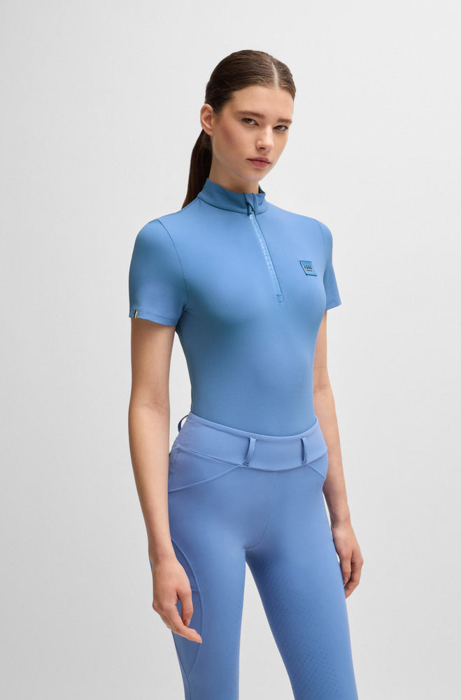 Boss Equestrian Maira Training Shirt Stripes Riviera