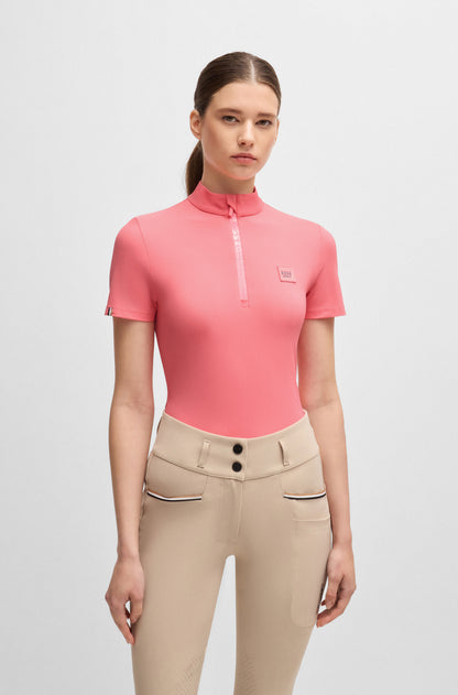 Boss Equestrian Maira Training Shirt Stripes Pink