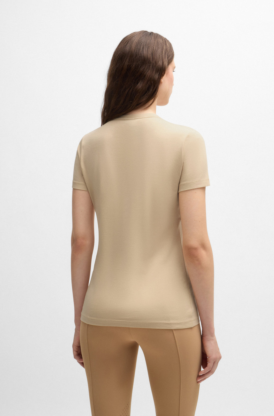 Boss Equestrian Maya T - Shirt Logo Sand