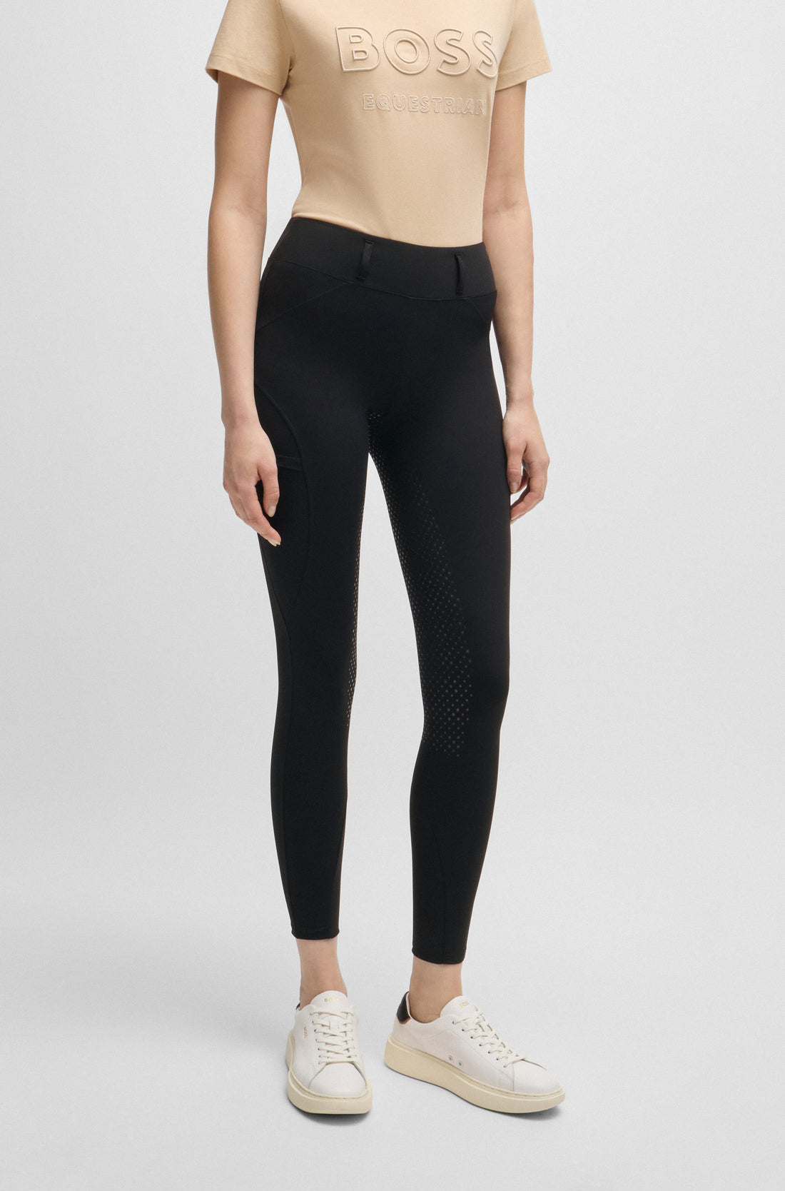 Boss Equestrian Hybrid Full Grip Breeches Black