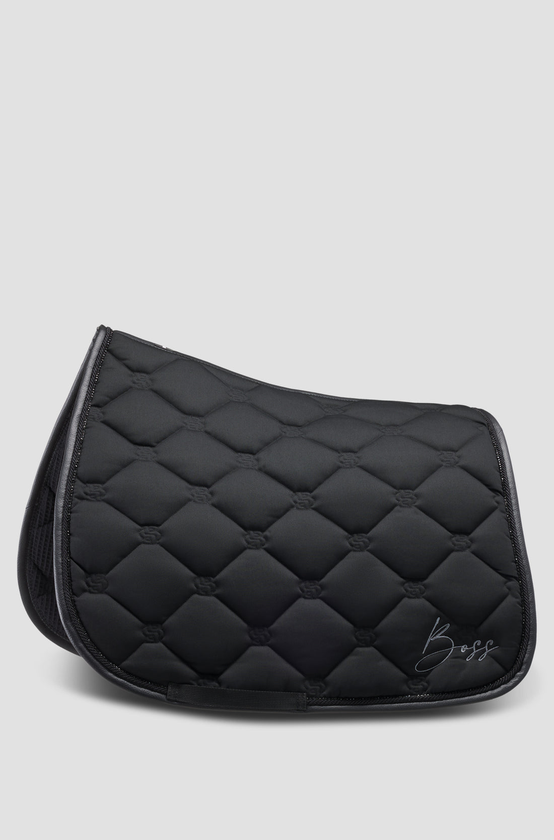 BOSS EQUESTRIAN SADDLE PAD DRESSAGE GLITTER BLACK