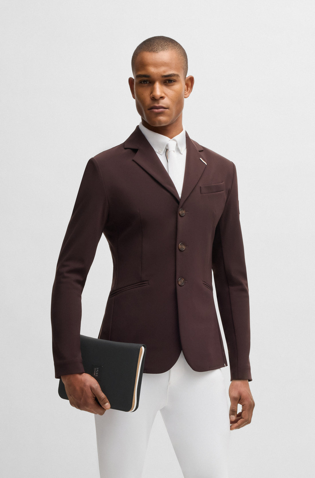 BOSS EQUESTRIAN EQUINE PASS FOLDER VEGAN LEATHER BLACK