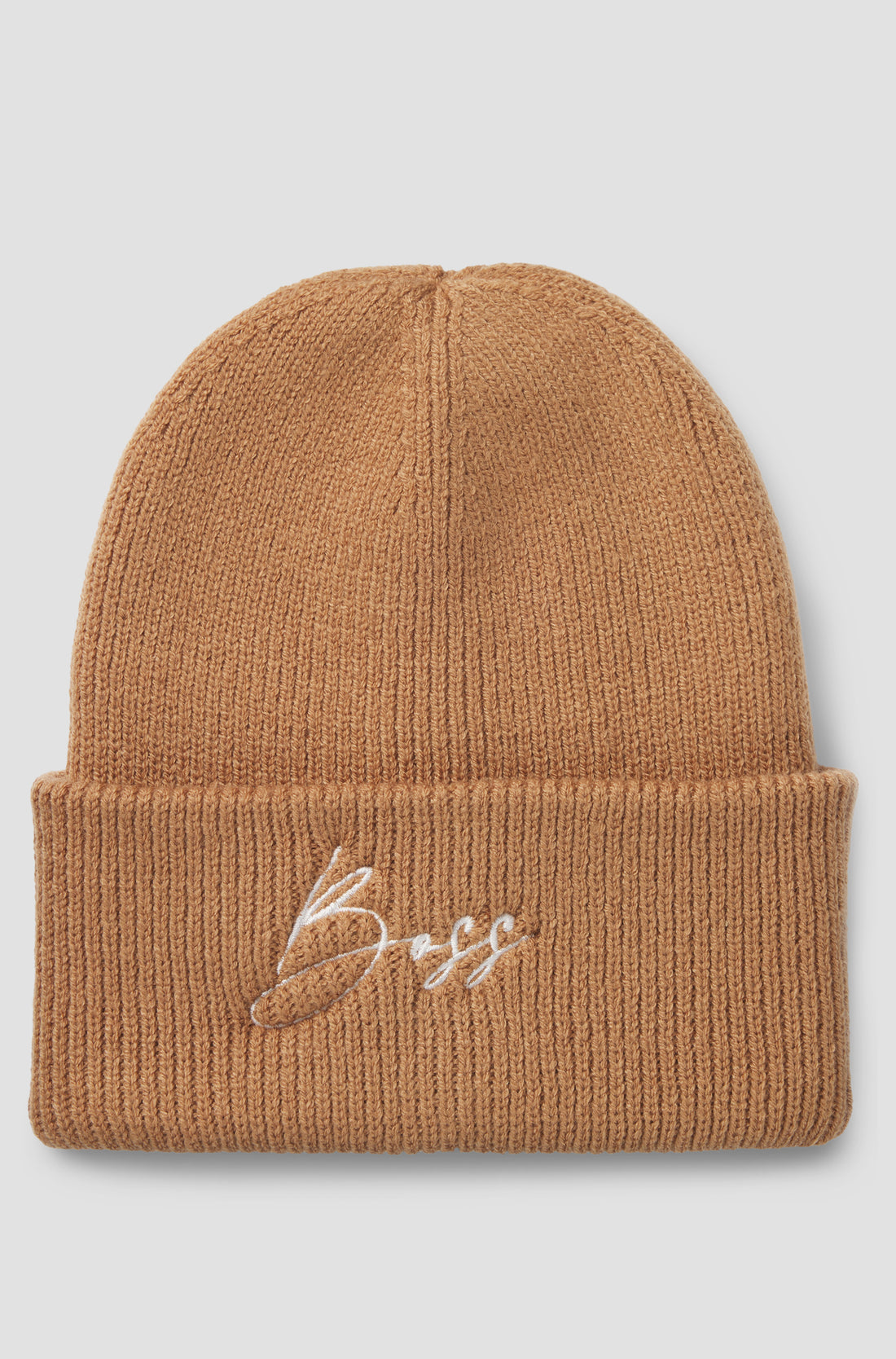 BOSS EQUESTRIAN BEANIE HIGH CUFF CAMEL