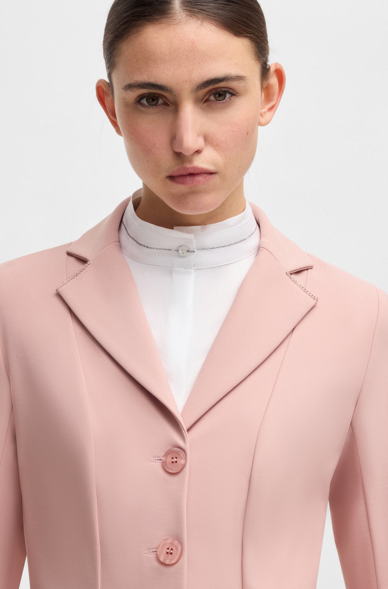BOSS EQUESTRIAN ANNA SHOW JACKET CRYSTAL ROSE HAZE