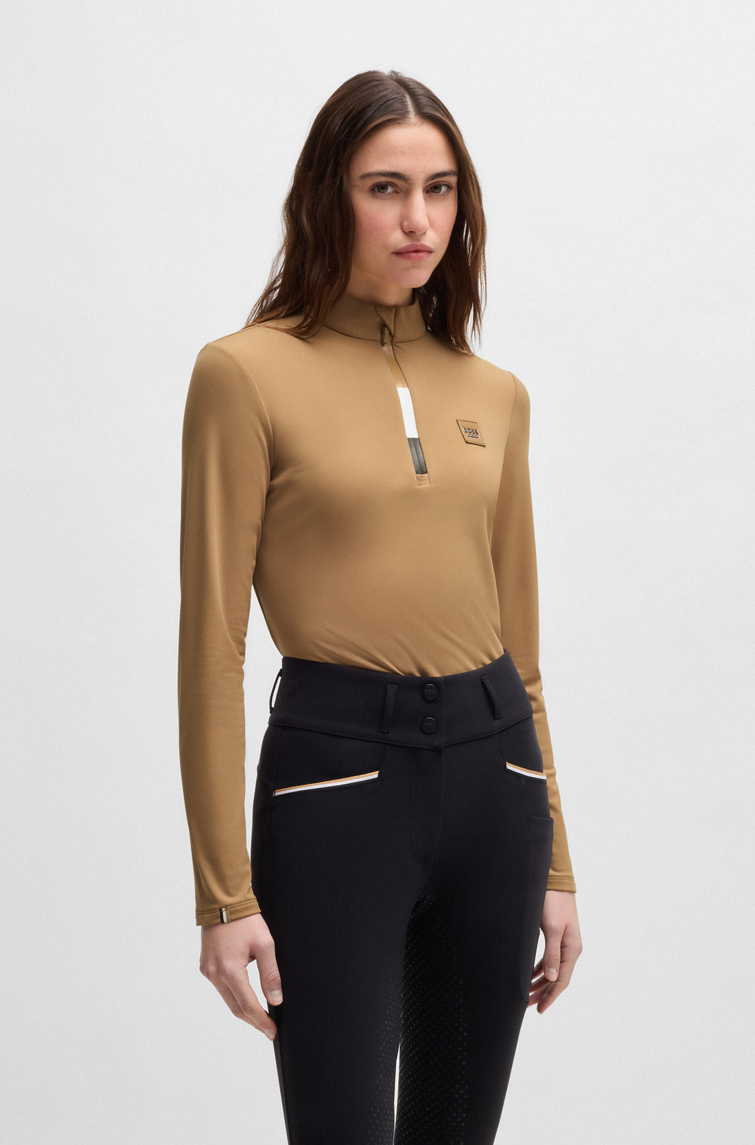 BOSS EQUESTRIAN MINOU TRAINING SHIRT CAMEL