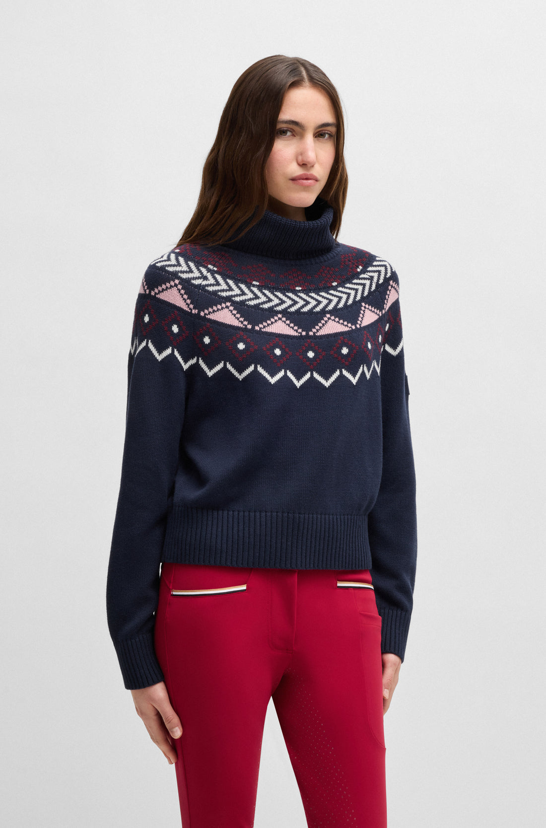 BOSS EQUESTRIAN ANUK KNITWEAR JUMPER  NORWAY SKY CAPTAIN
