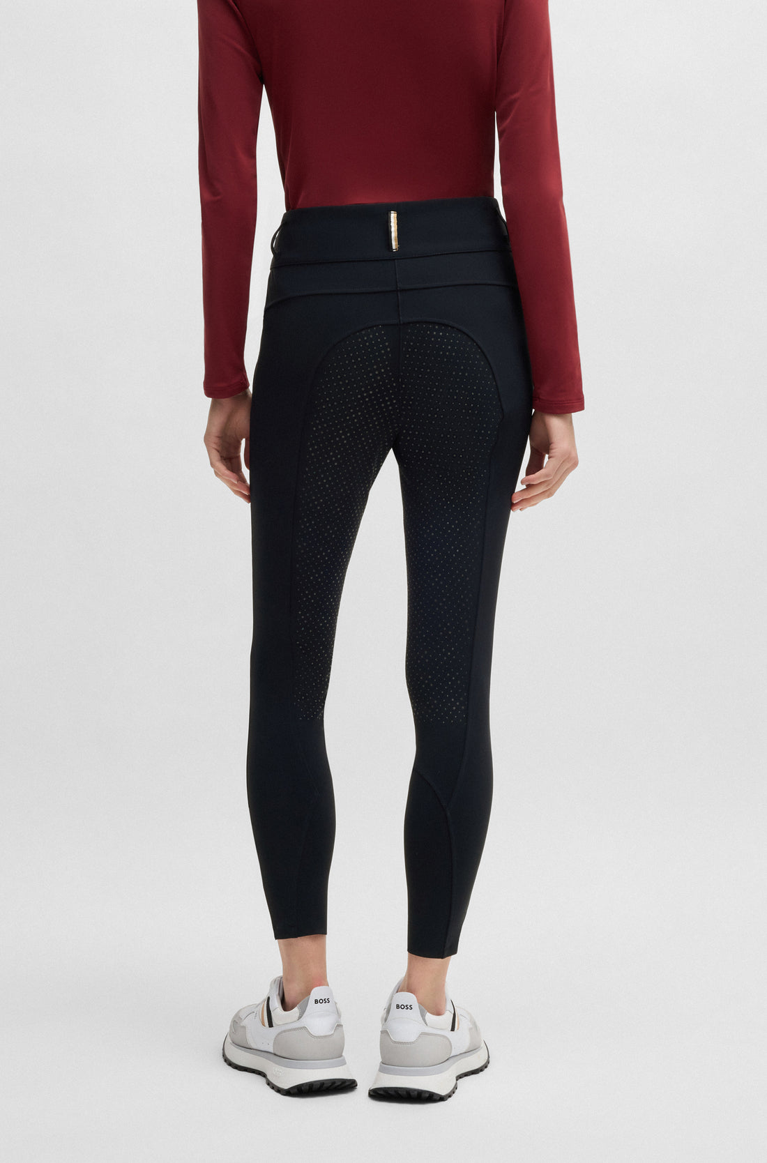 BOSS EQUESTRIAN HAILEY HIGH WAIST FULL GRIP BREECHES SKY CAPTAIN