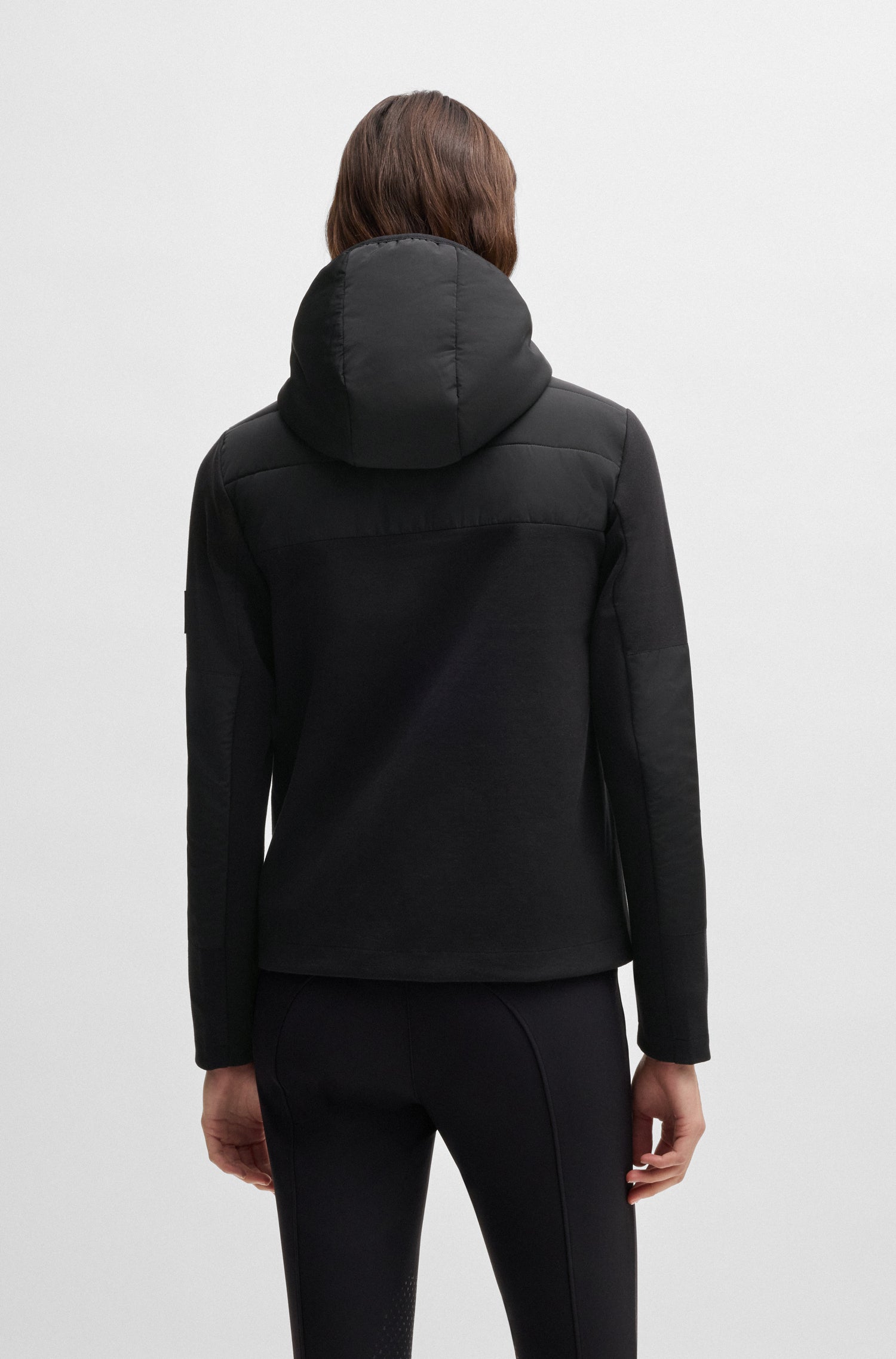BOSS EQUESTRIAN JESSY PUFFER HYBRID JACKET BLACK