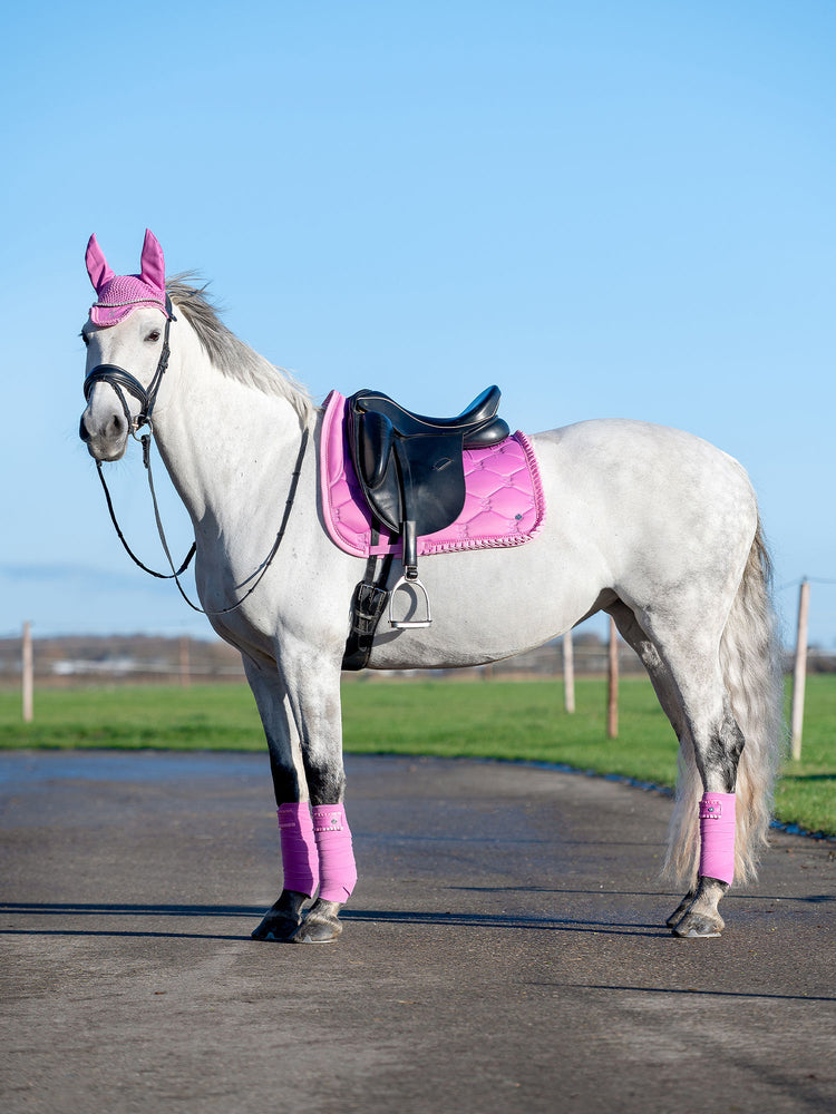 PS OF Sweden SS24 Ruffle Pearl Saddle-pad - Bright Magenta