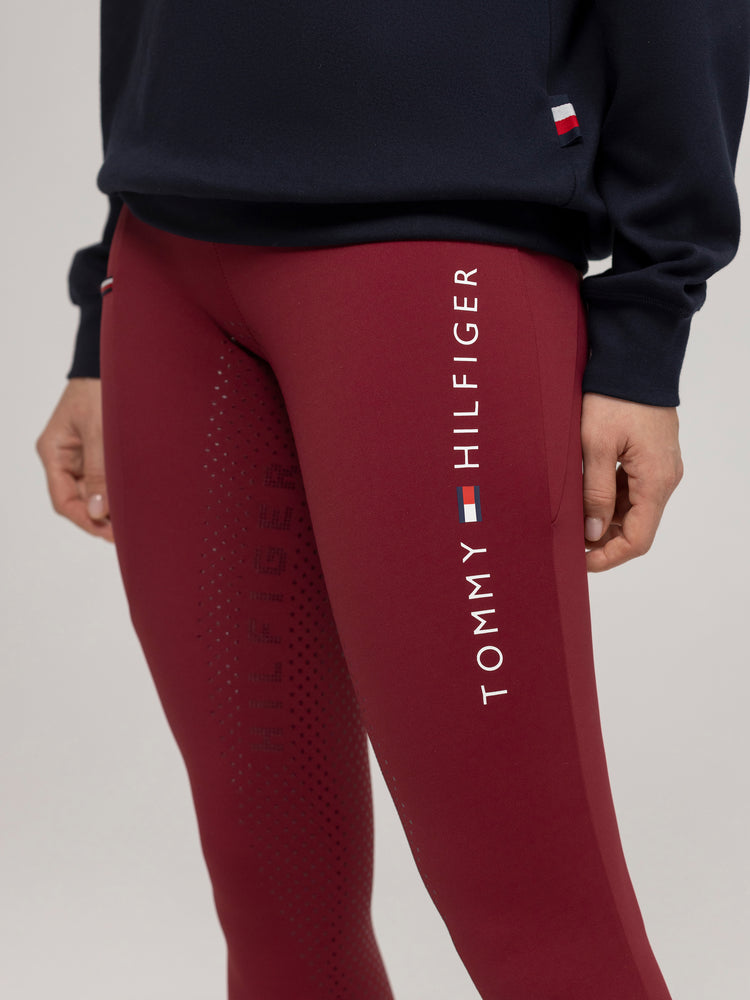 Tommy Hilfiger Equestrian Winter Elmira Riding Tights - Rouge