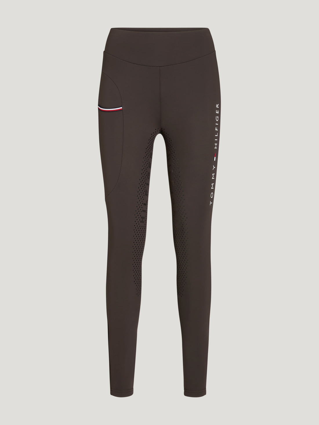 Tommy Hilfiger Equestrian Elmira Winter Full Grip Leggings - CACAO