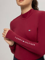 Tommy Hilfiger Equestrian High Neck Base-Layer - Rouge