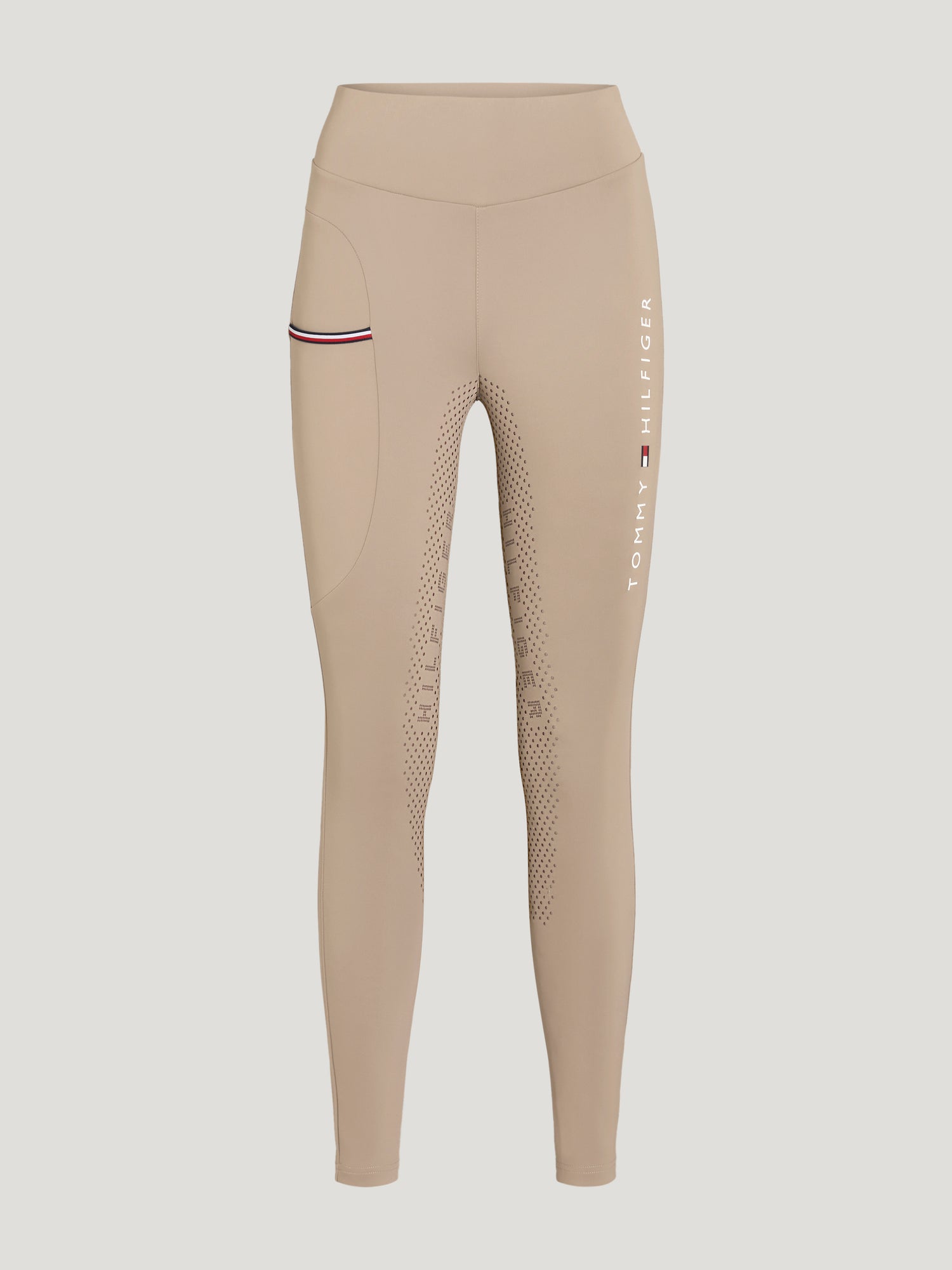 Tommy Hilfiger Equestrian Elmira All-Year Full Grip Leggings  BEIGE
