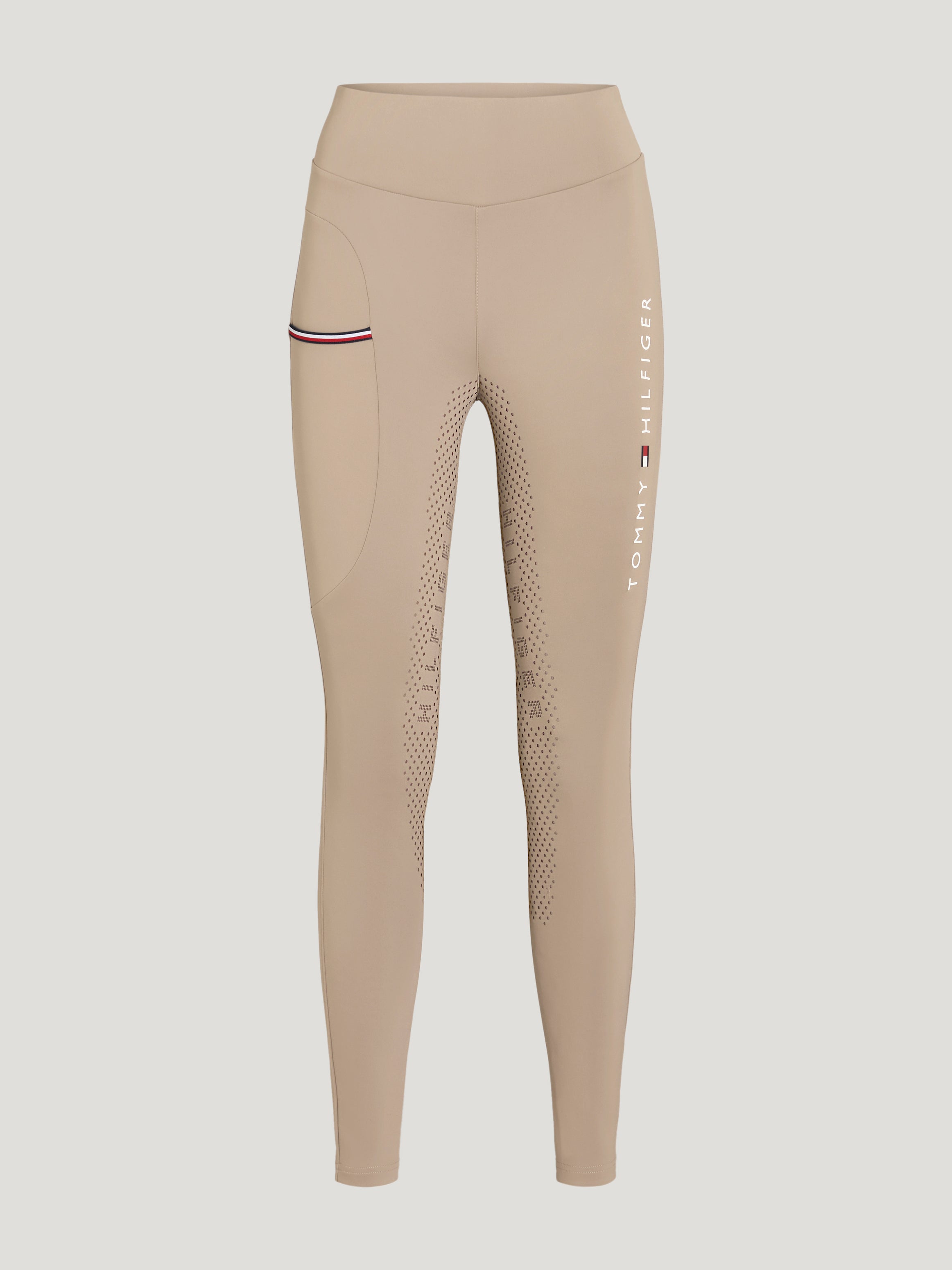 Tommy Hilfiger Equestrian Elmira All-Year Full Grip Leggings  BEIGE