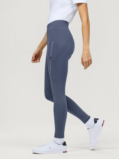 Tommy Hilfiger Equestrian Elmira All-Year Full Grip Leggings  FADED INDIGO