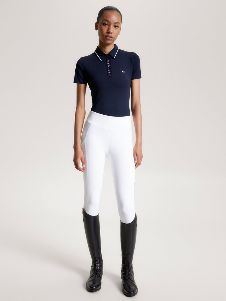 Tommy Hilfiger Equestrian Harlem Short Sleeve Logo Polo Shirt DESERT SKY