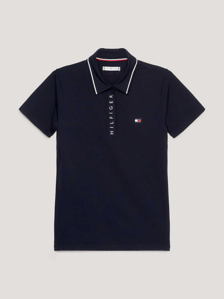Tommy Hilfiger Equestrian Harlem Short Sleeve Logo Polo Shirt DESERT SKY
