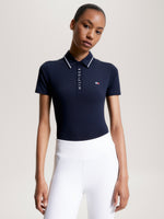 Tommy Hilfiger Equestrian Harlem Short Sleeve Logo Polo Shirt DESERT SKY