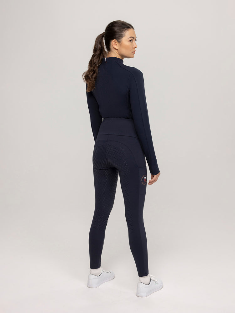 Tommy Hilfiger Equestrian Delaware Highwaist Full Grip Leggings DESERT SKY