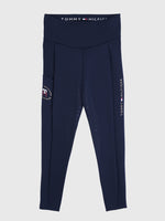 Tommy Hilfiger Equestrian Delaware Highwaist Full Grip Leggings DESERT SKY