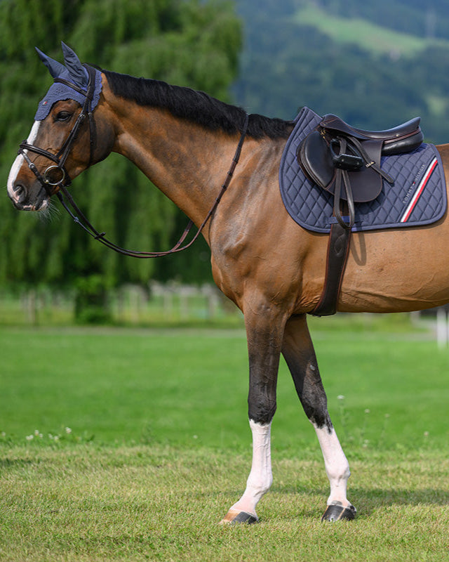 Tommy Hilfiger Equestrian Stanford Jumping Saddlepad FADED INDIGO