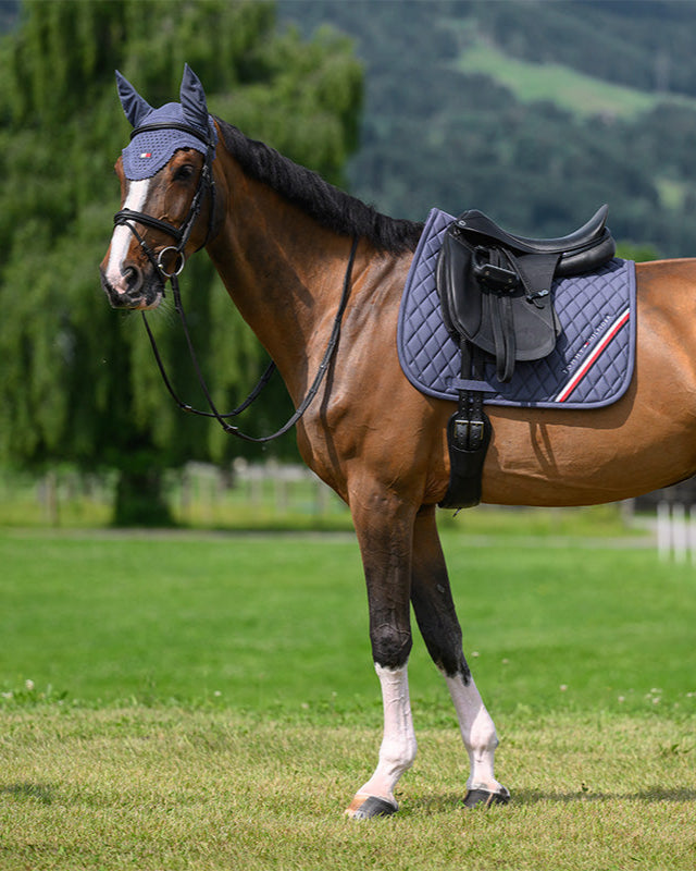 Tommy Hilfiger Equestrian Stanford Dressage Saddlepad FADED INDIGO