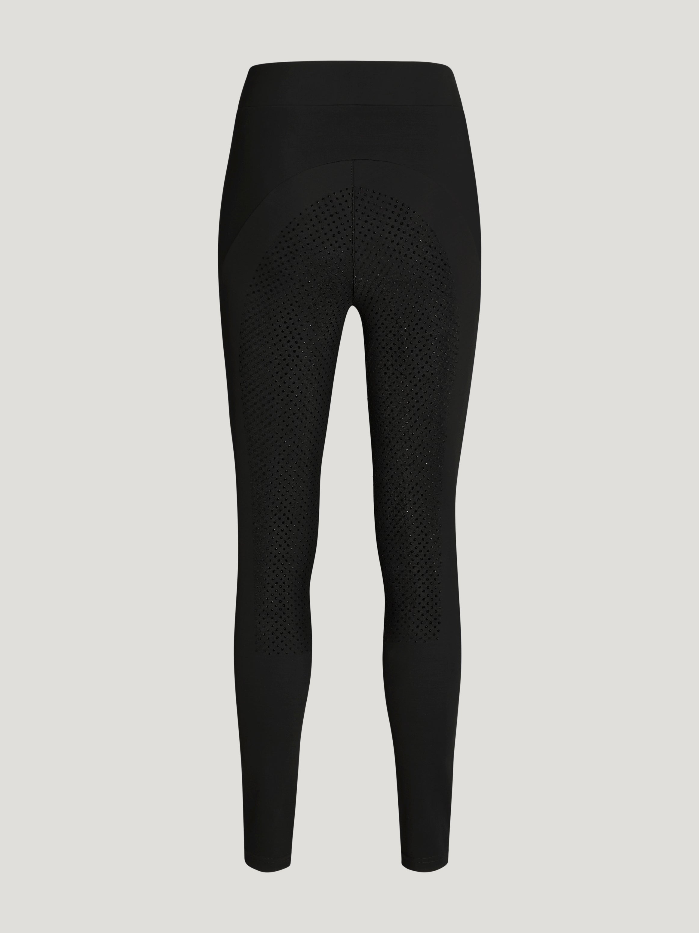 Tommy Hilfiger Equestrian Elmira All-Year Rhinestone Full Grip Leggings  BLACK