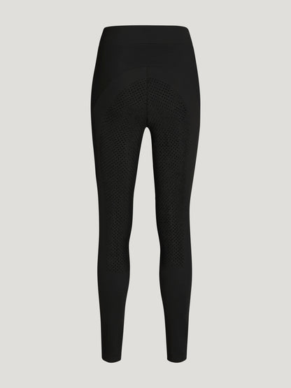Tommy Hilfiger Equestrian Elmira All-Year Rhinestone Full Grip Leggings  BLACK