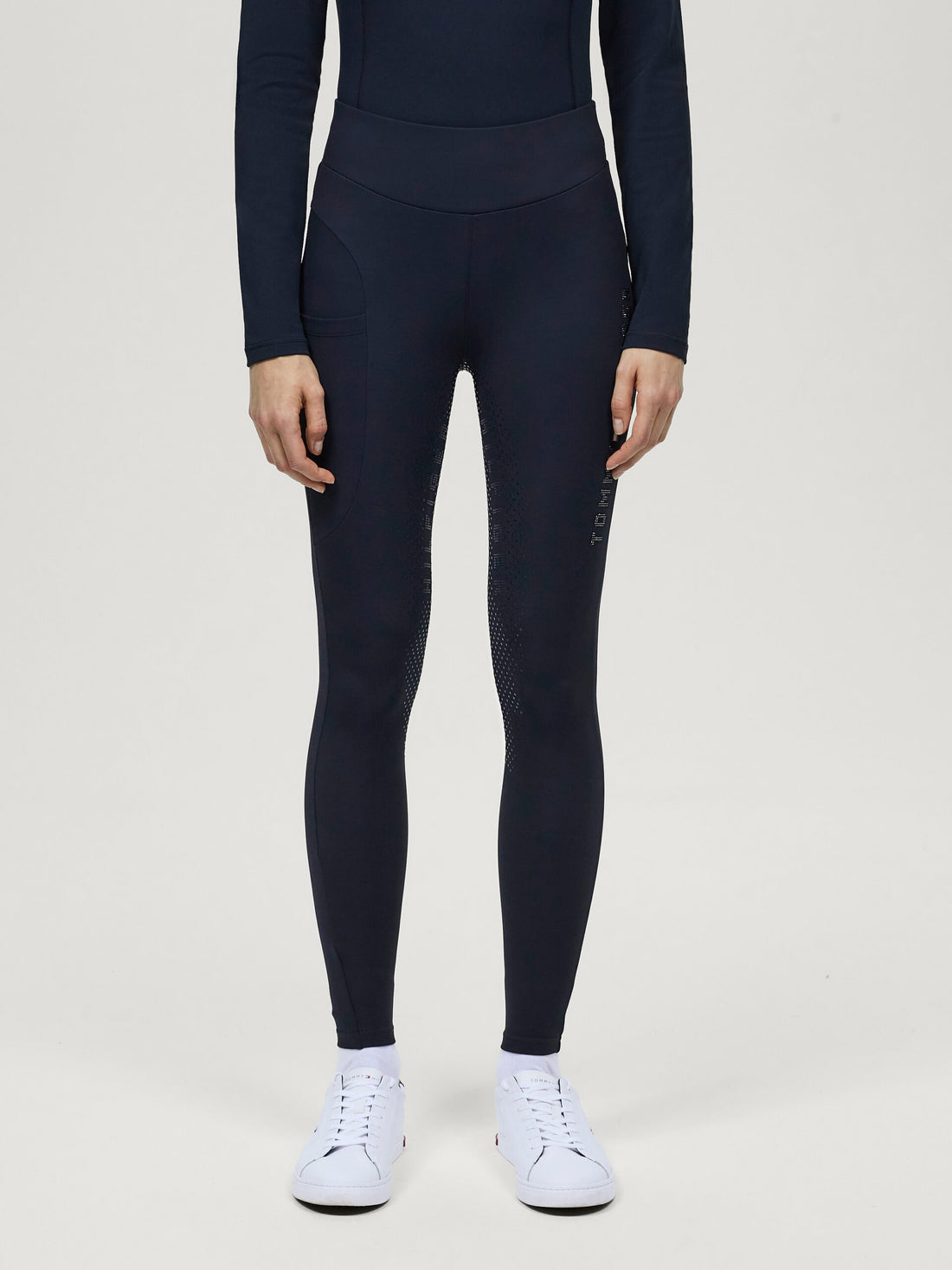 Tommy Hilfiger Equestrian Elmira Winter Rhinestone Full Grip Leggings