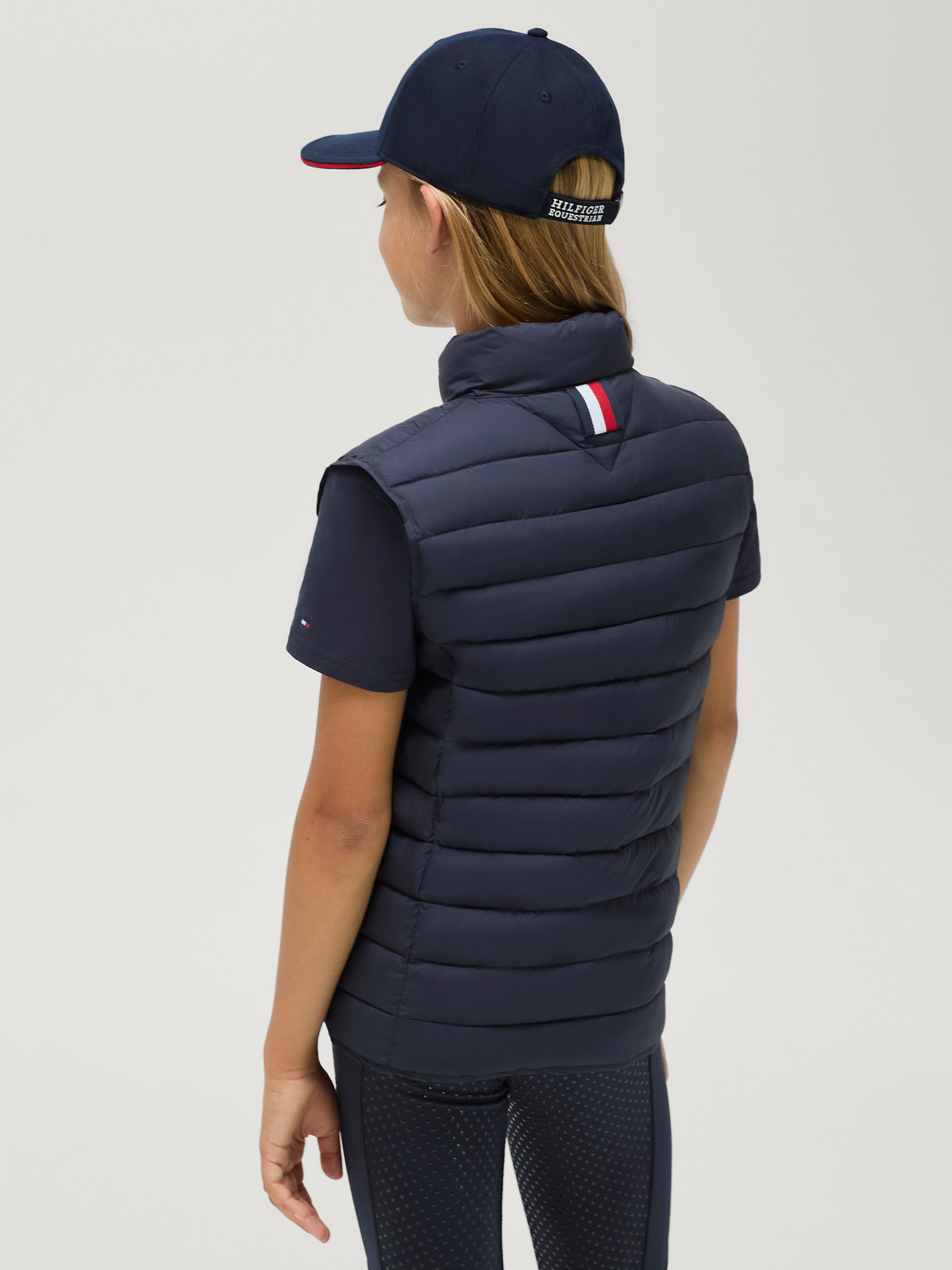 Tommy Hilfiger Equestrian Serano Quilted Vest Young Rider DESERT SKY