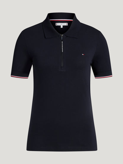 Tommy Hilfiger Equestrian Anaheim Zip Poloshirt DESERT SKY