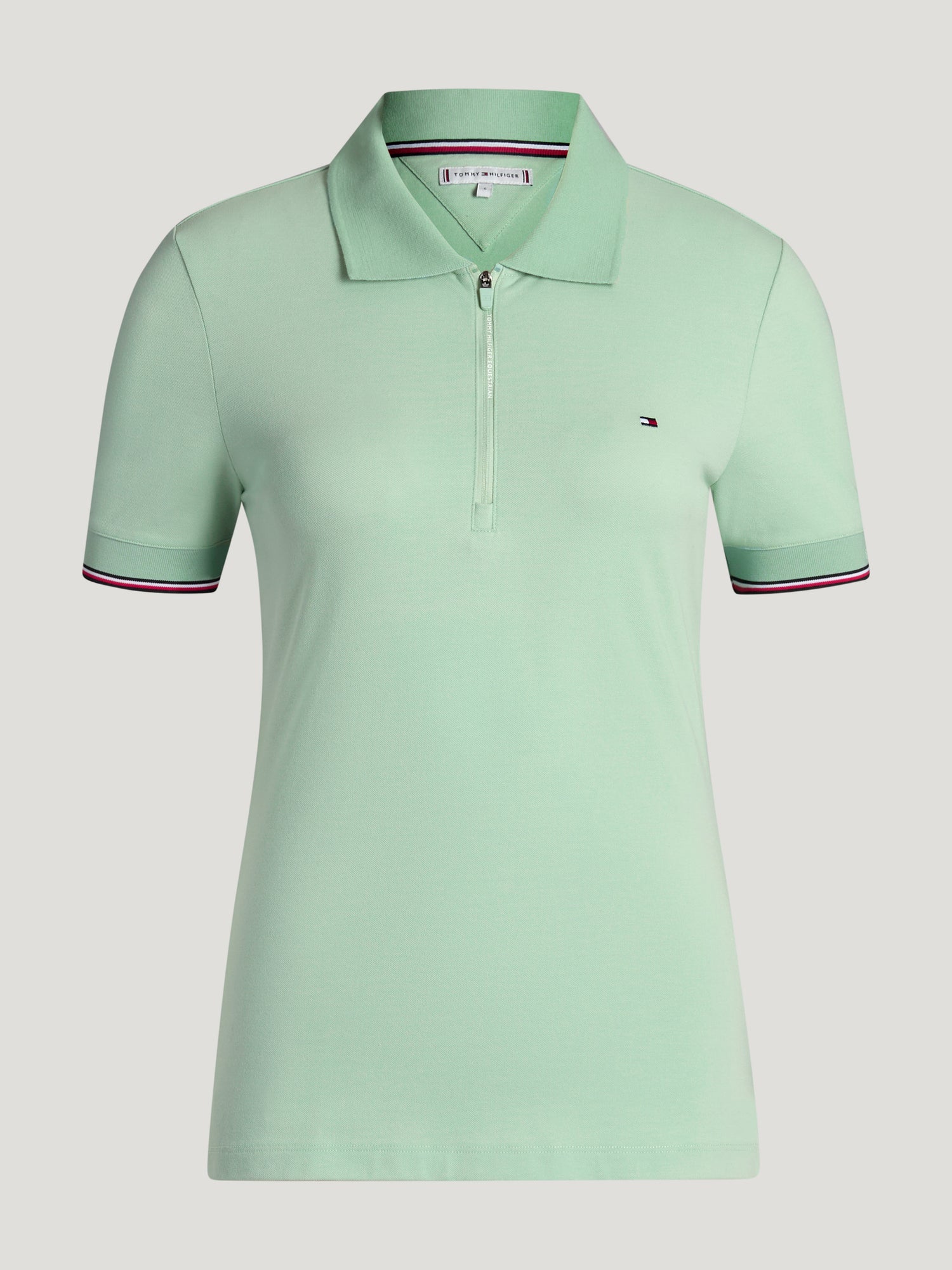 Tommy Hilfiger Equestrian Anaheim Zip Poloshirt BELAIR MINT