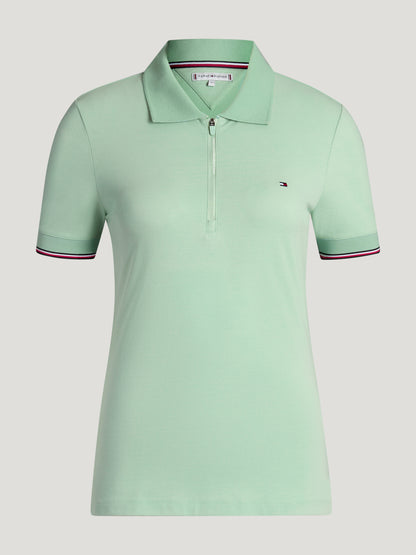 Tommy Hilfiger Equestrian Anaheim Zip Poloshirt BELAIR MINT