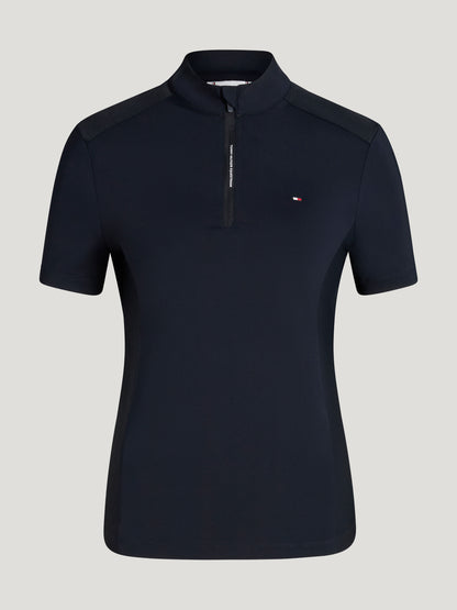 Tommy Hilfiger Equestrian Palma 1/4 Zip Training Top DESERT SKY