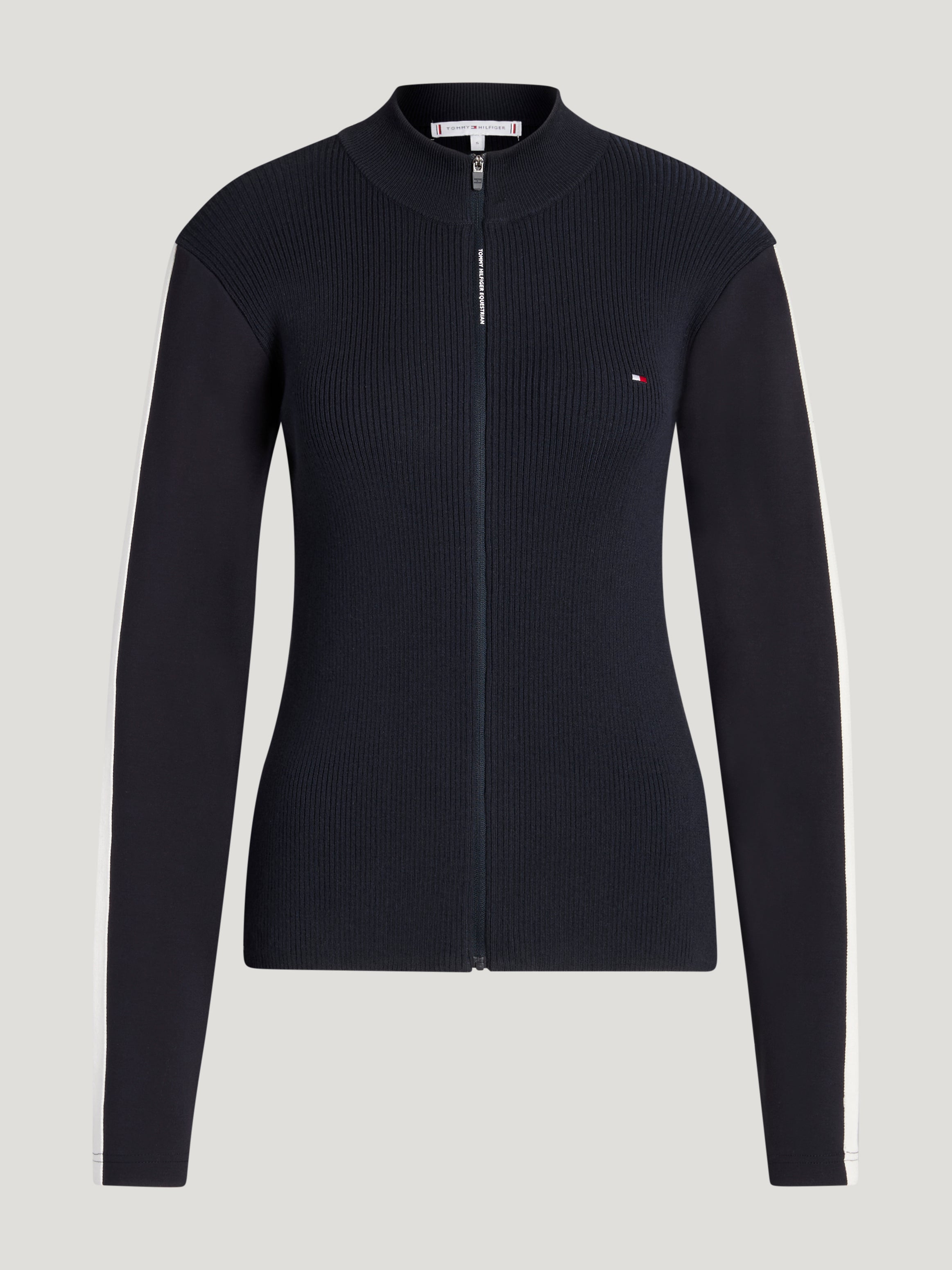 Tommy Hilfiger Equestrian Mirada Knit Zipup DESERT SKY