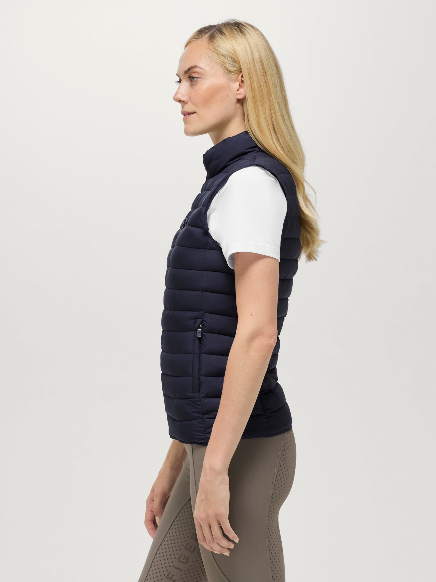 Tommy Hilfiger Equestrian Serano Quilted Vest DESERT SKY