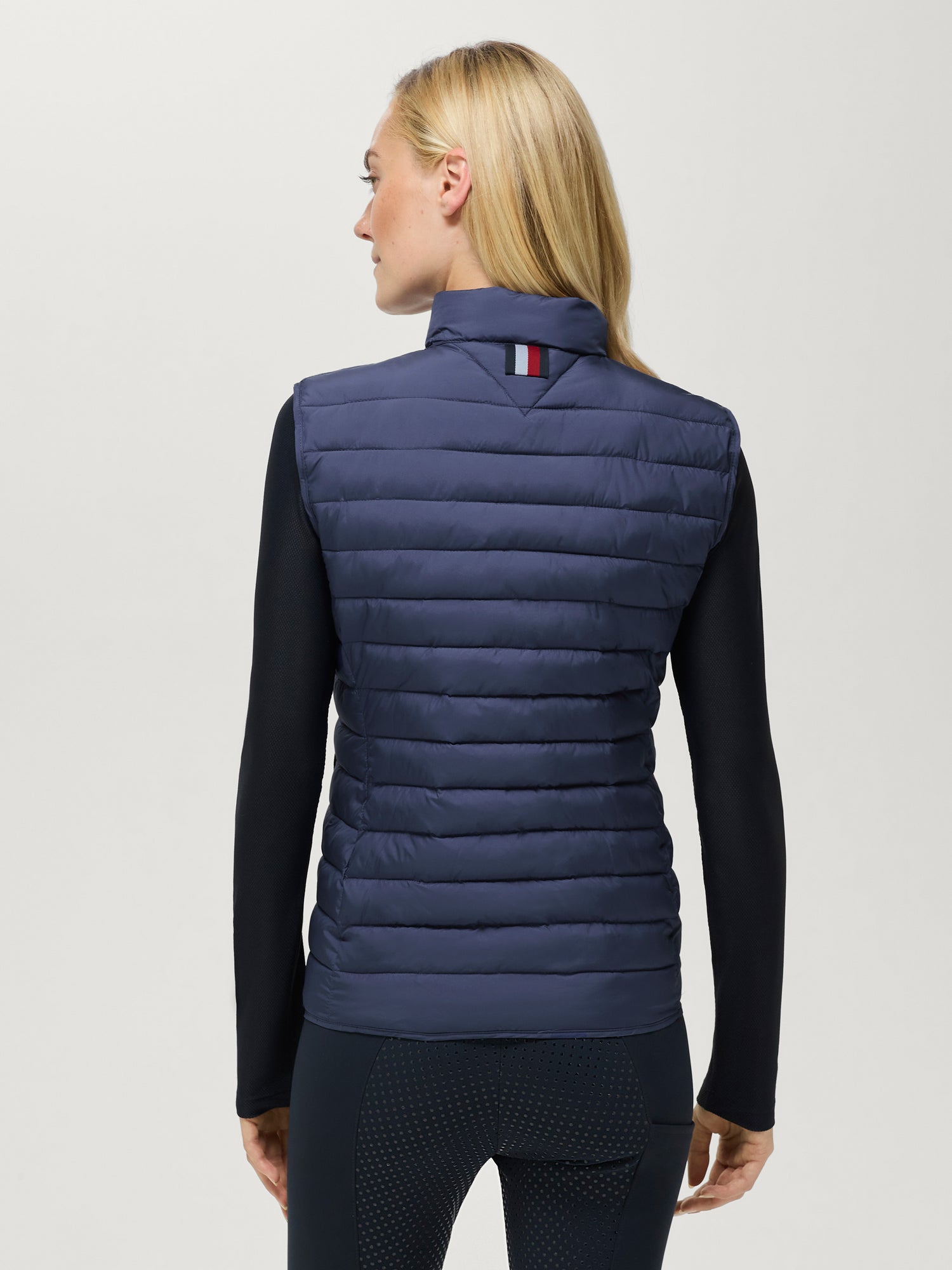 Tommy Hilfiger Equestrian Serano Quilted Vest FADED INDIGO